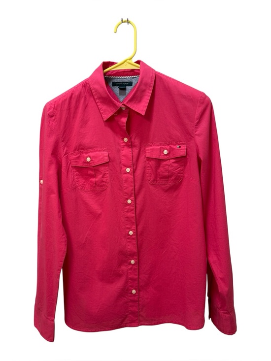 Tommy Hilfiger Tops - Tommy Hilfiger Magenta Long Sleeve Button-up Shirt